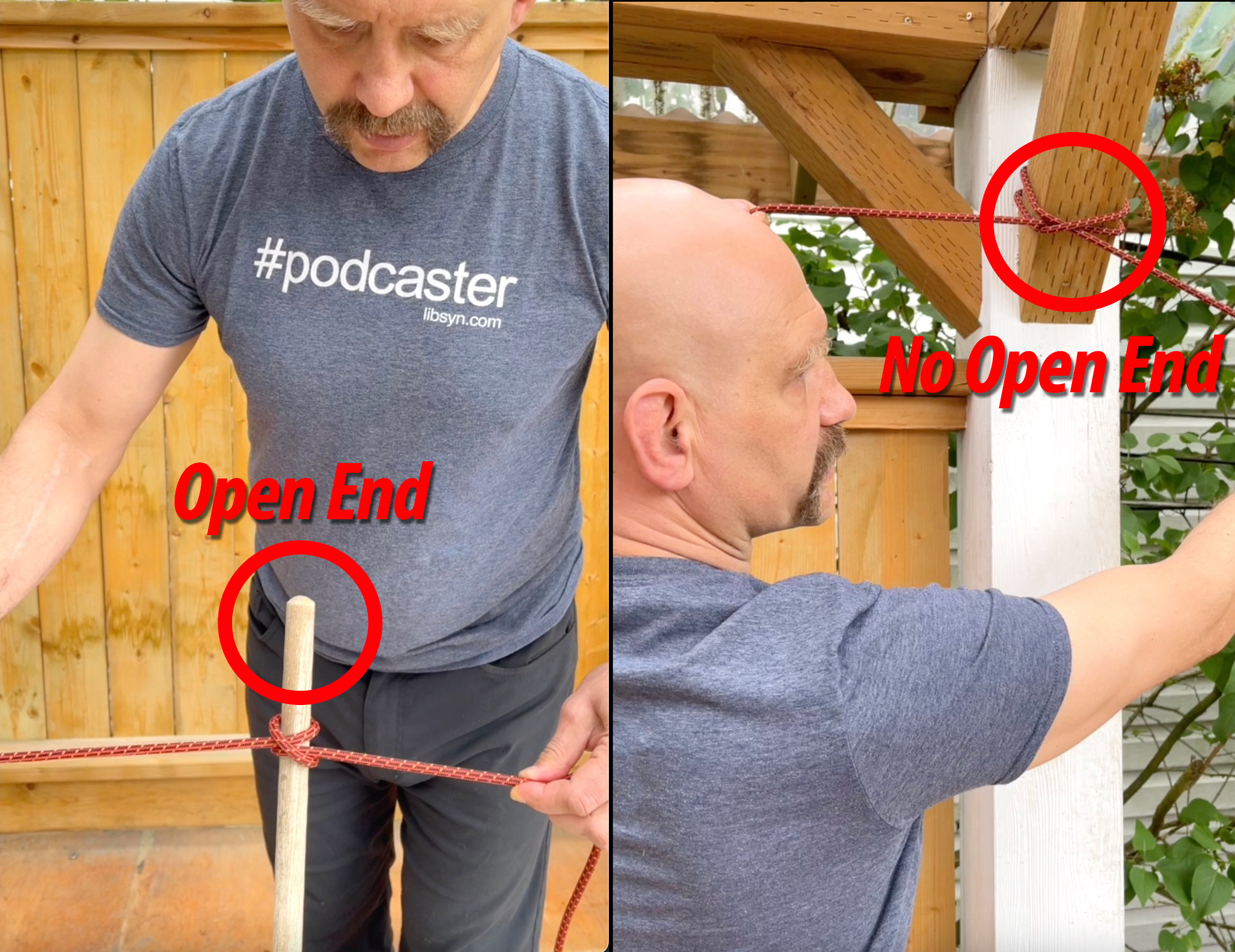 Two Simplest Ways to Tie a Clove Hitch