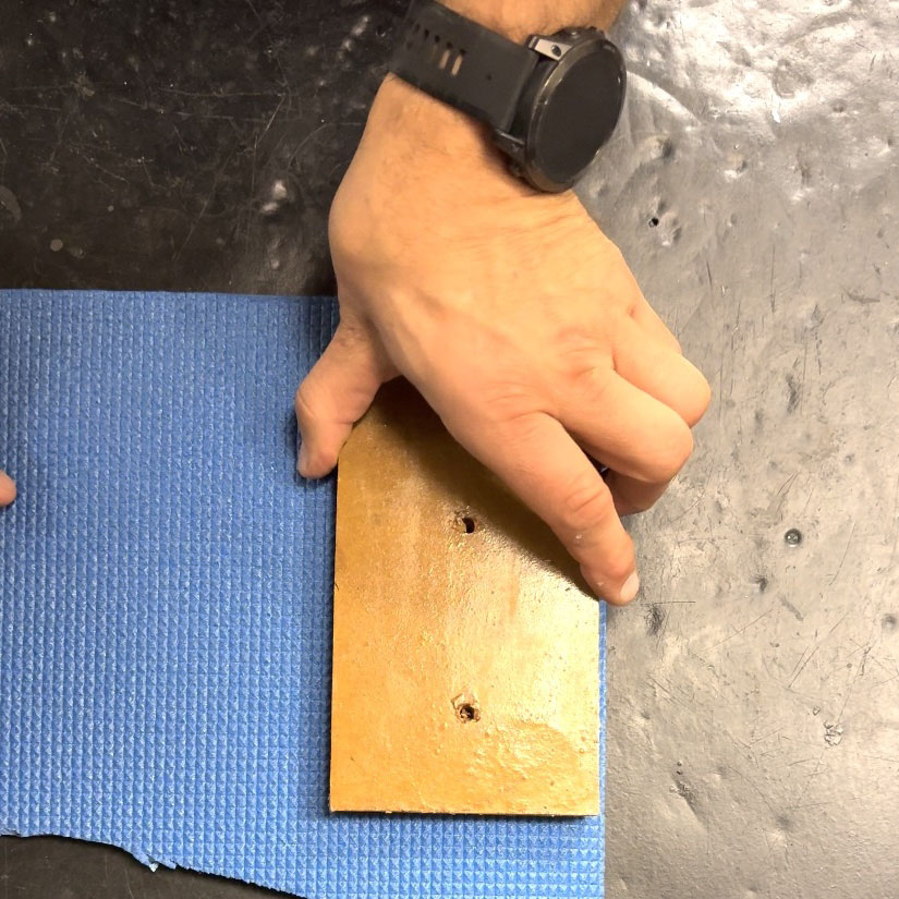 Wooden block for canoe yoke pads